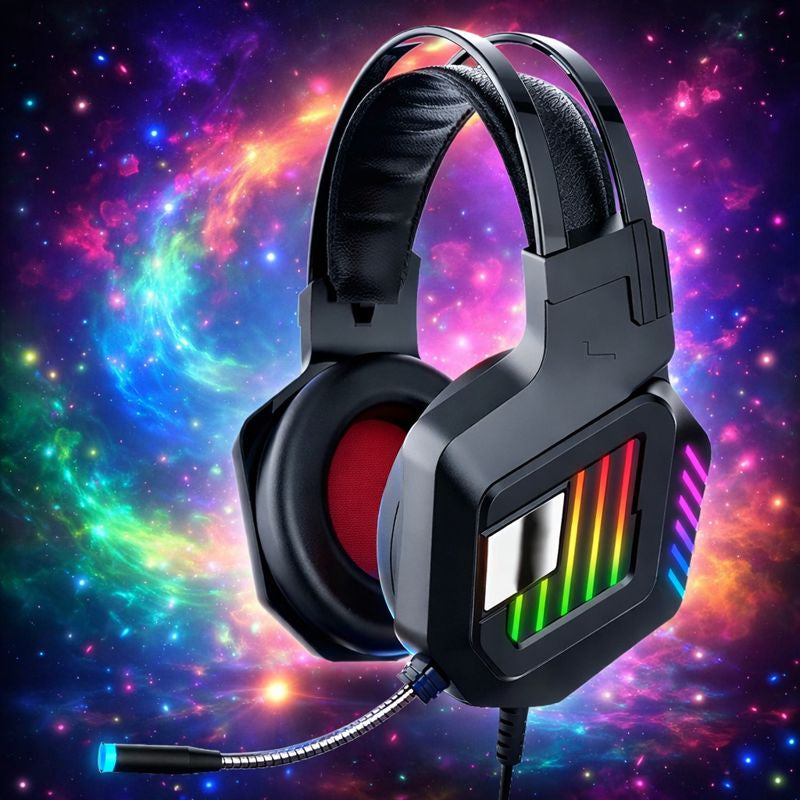 Casti Gaming Andowl Q E8 RGB Over Ear cu Microfon — Utilitate Smart Zi de Zi