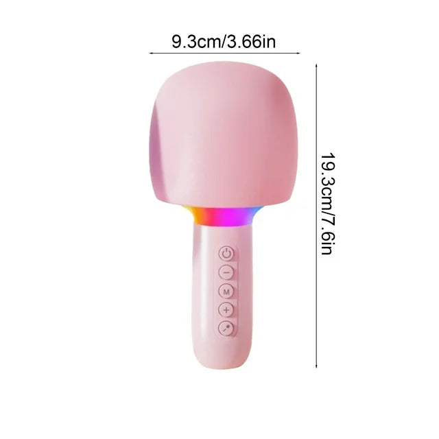 Microfon Karaoke Wireless cu Boxa si LED RGB OKOP KP-M110 — Utilitate Smart Zi de Zi