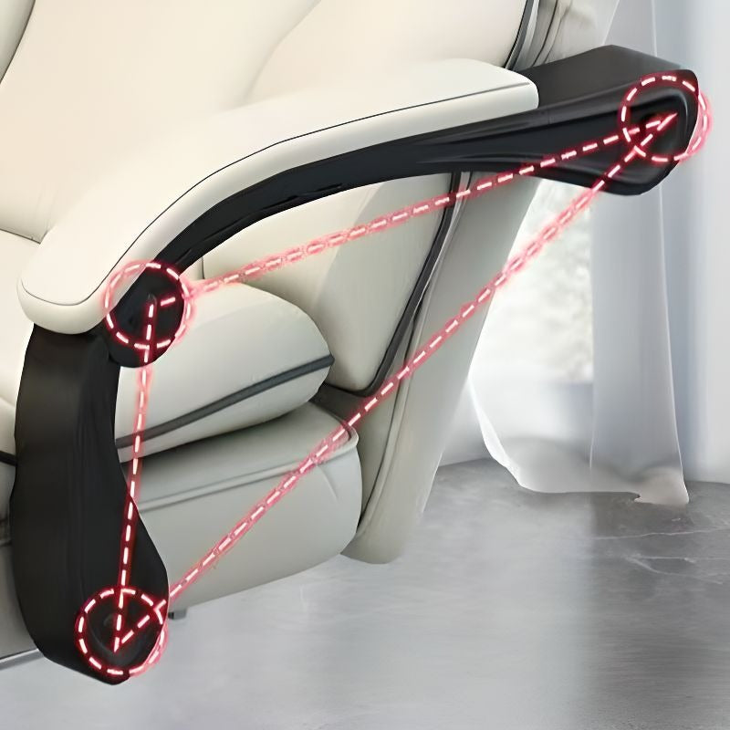 Scaun Ergonomic Directorial cu Suport Picioare Rabatabil Piele Ecologica — Confort Practic Pentru