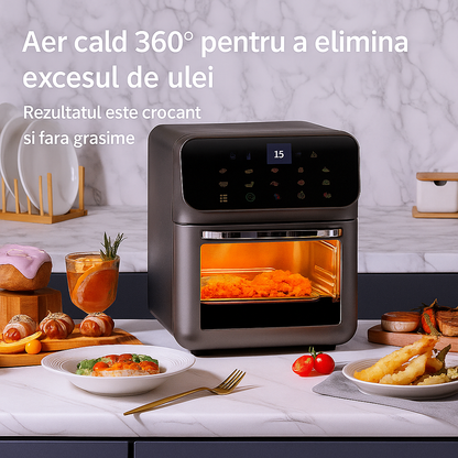 Air Fryer Electric Inteligent 10L Cu Ecran Touch – Cuptor — Mai Mult Confort în Bucătărie
