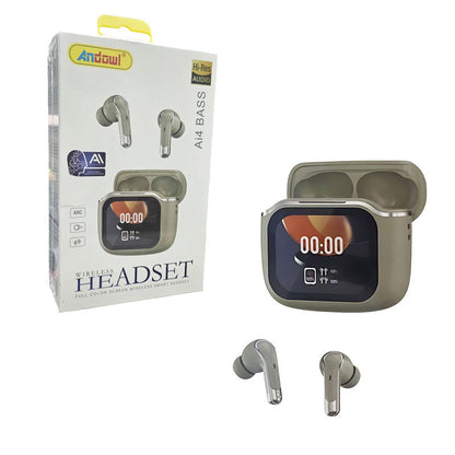 Casti wireless Bluetooth Andowl Ai4 Bass cu display LED — Utilitate Smart Zi de Zi