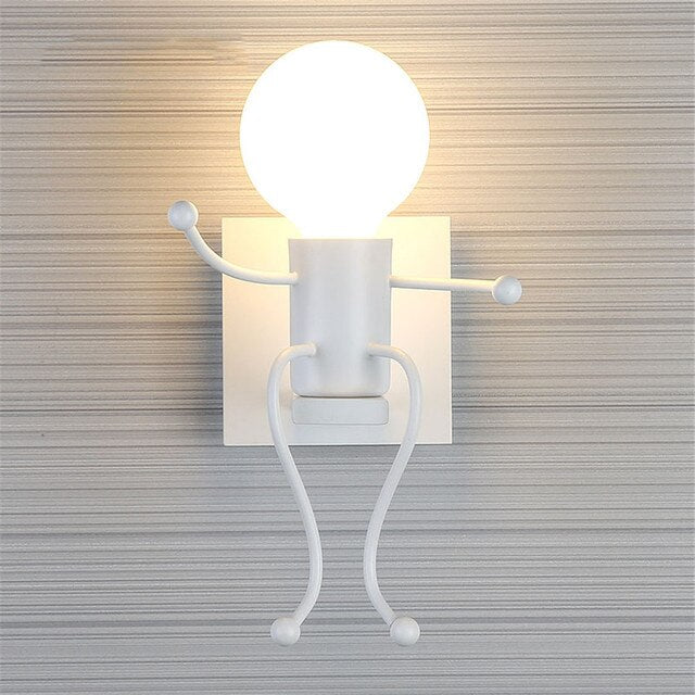 Lampa metalica retro industriala tip humanoid — Ambient Modern Pentru Acasă