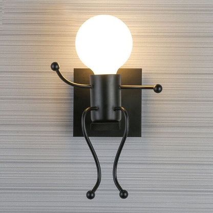 Lampa metalica retro industriala tip humanoid — Ambient Modern Pentru Acasă