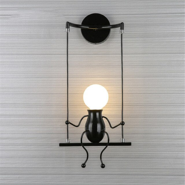 Lampa metalica retro industriala tip humanoid — Ambient Modern Pentru Acasă