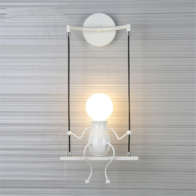 Lampa metalica retro industriala tip humanoid — Ambient Modern Pentru Acasă