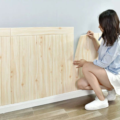 Tapet autocolant pentru perete 3D imitatie lemn 5mm — Confort Practic Pentru Casa Ta