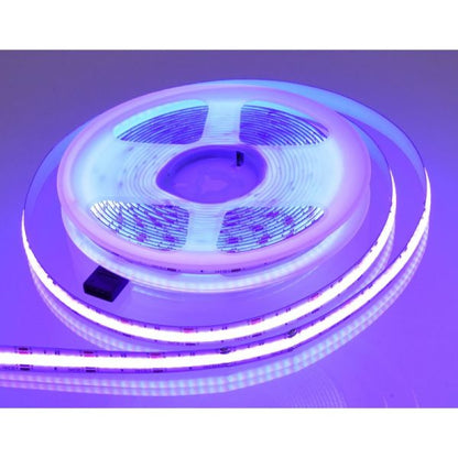 Bandă LED COB RGB 24V, 5m, 840 LED/m, 16W/m, 10mm, Q-18A133