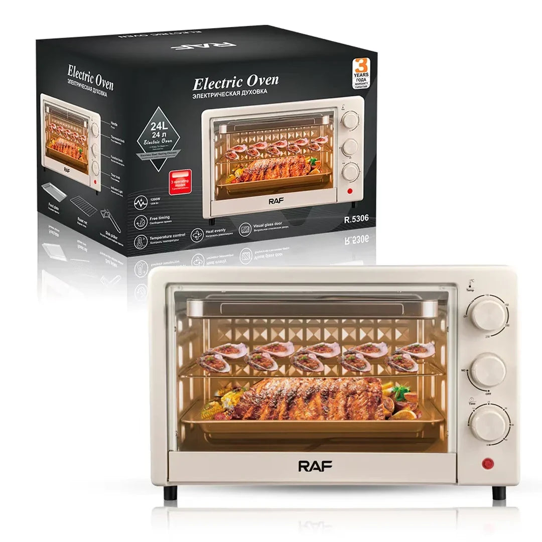 Cuptor electric RAF 24L – 1200W 46 x 42 x — Mai Mult Confort în Bucătărie