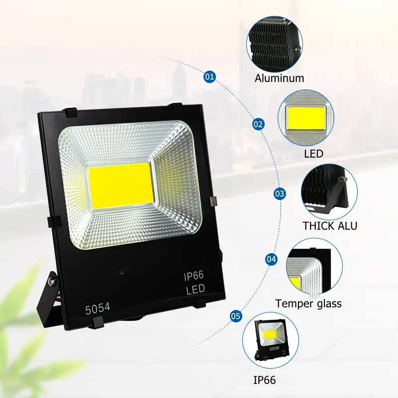 Proiector LED COB 200W, 220V, IP66, Lumină Puternică pentru Exterior, EAZ-IL030