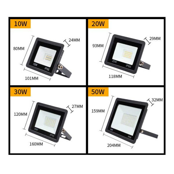 Proiector LED SMD Slim 100W, 220V, IP66, Iluminare Puternică pentru Exterior, EAZ-IL036