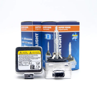 Set 2 becuri xenon D3S 6000K 35W SuperVision +200% — Confort și Siguranță la Drum