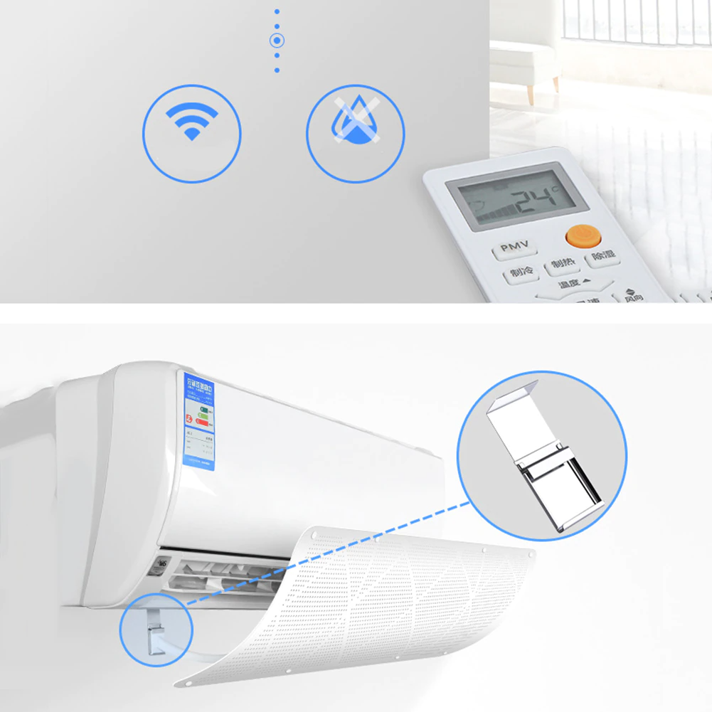Deflector universal pentru aerul conditionat 90cm — Confort Practic Pentru Casa Ta