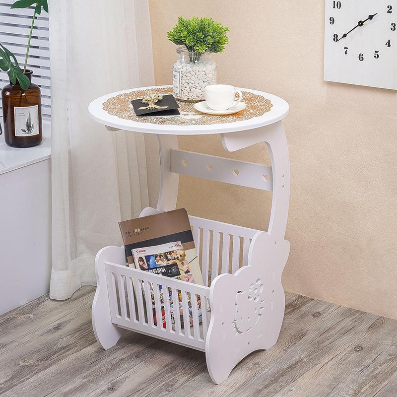 Masuta decorativa pentru cafea cu suport reviste si ziare 28cm — Confort Practic Pentru Casa Ta