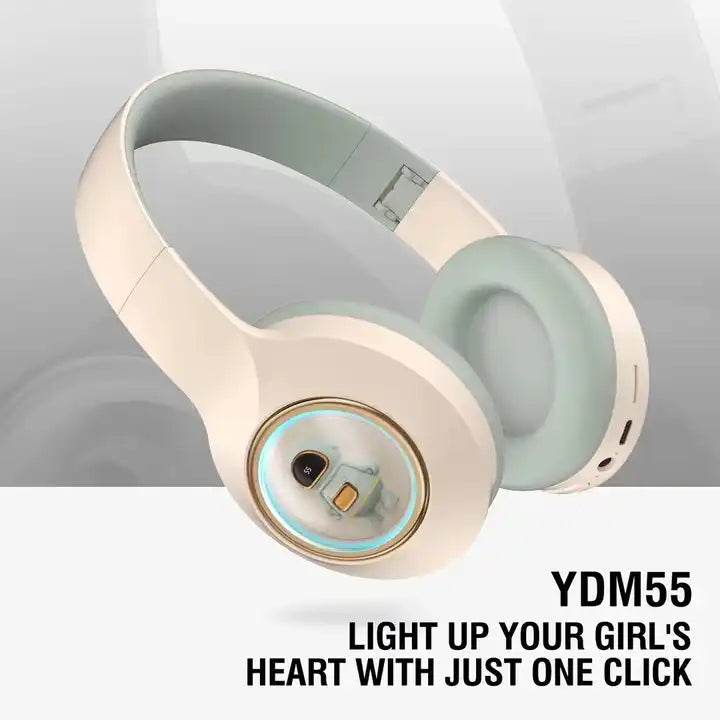 Casti wireless YDM55 iluminate LED — Utilitate Smart Zi de Zi