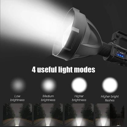 Lanternă LED Profesională cu Încărcare Solară, USB, Trepied și Powerbank, A-145-9