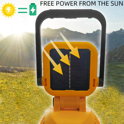 Lanterna portabila multifunctionala cu incarcare solara si reincarcabila prin USB — Ambient