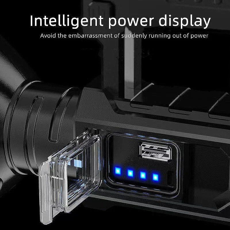 Lanternă LED Profesională cu Încărcare Solară, USB, Trepied și Powerbank, A-145-9