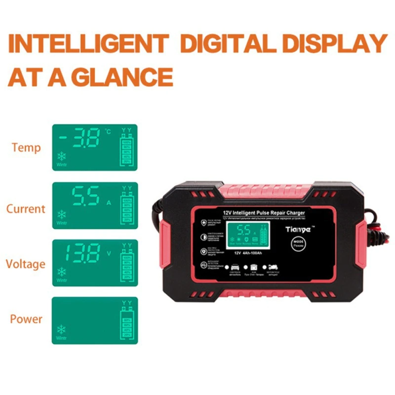Redresor digital pentru baterie auto/moto 12V — Confort și Siguranță la Drum