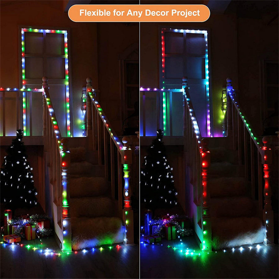 Instalatie Craciun Led-uri RGB USB — Ambient Modern Pentru Acasă