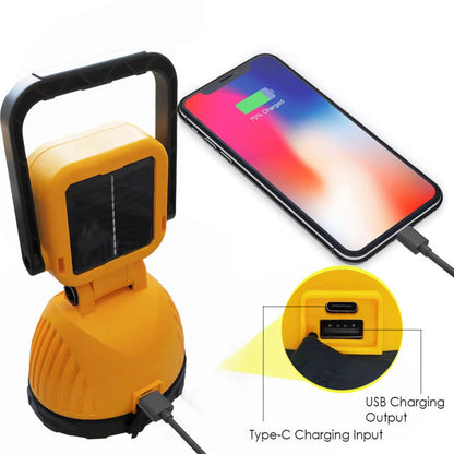 Lanterna portabila multifunctionala cu incarcare solara si reincarcabila prin USB — Ambient