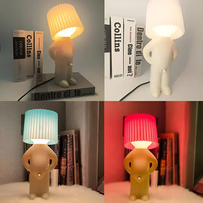 Lampa de birou „Little Shy Man” – Design creativ cu — Ambient Modern Pentru Acasă