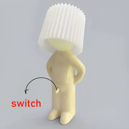 Lampa de birou „Little Shy Man” – Design creativ cu — Ambient Modern Pentru Acasă