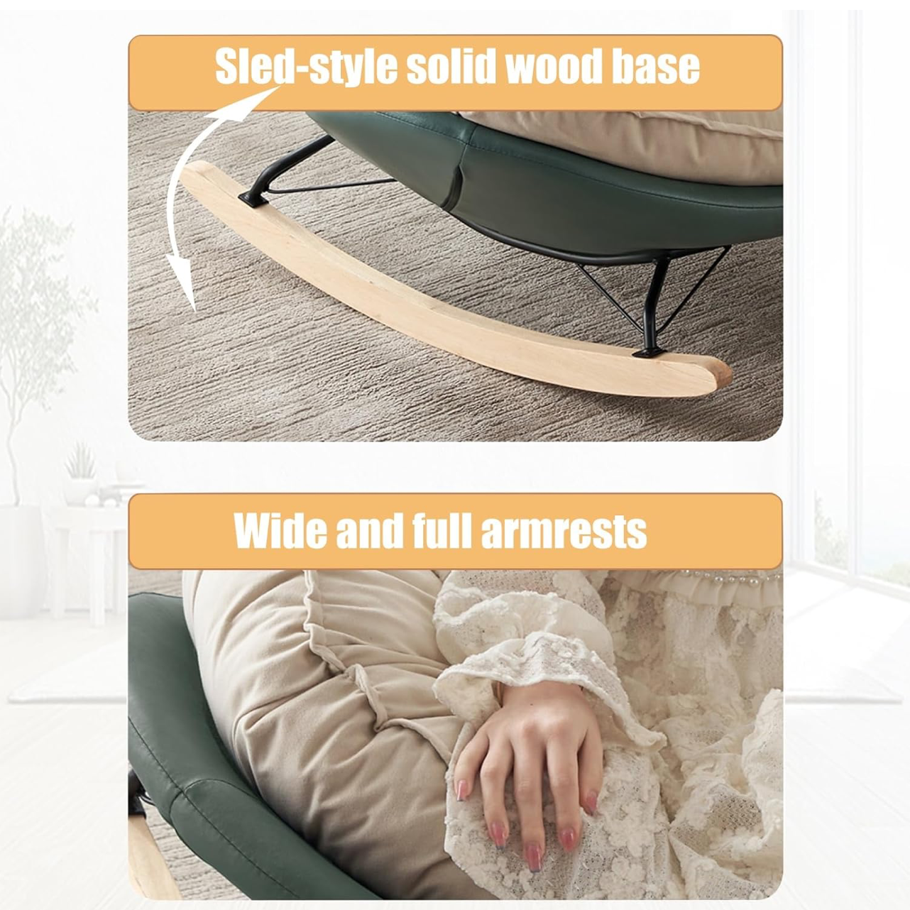 RESIGILAT - Fotoliu balansoar Cloud Rocker — Confort Practic Pentru Casa Ta