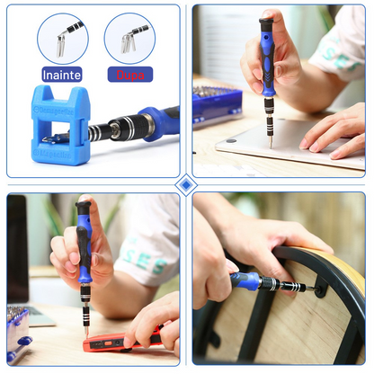 Set trusa surubelnita precizie cu 138 piese