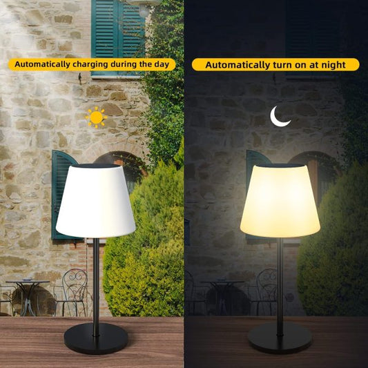Lampă de Masă Solară RGBW cu Telecomandă, IP65, 27/41 cm, CLS-IL013