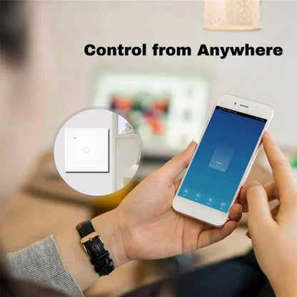 Întrerupător Smart Touch Alb, WiFi, Control Vocal, Tuya / Smart Life, CLS-SM017