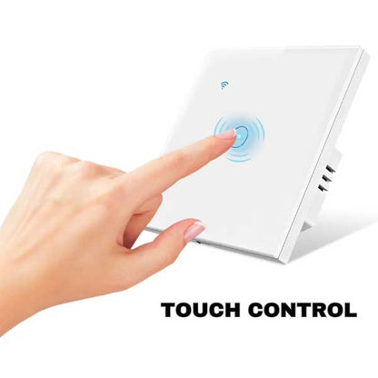 Întrerupător Smart Touch Alb, WiFi, Control Vocal, Tuya / Smart Life, CLS-SM017