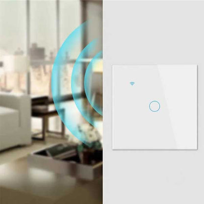 Întrerupător Smart Touch Alb, WiFi, Control Vocal, Tuya / Smart Life, CLS-SM017