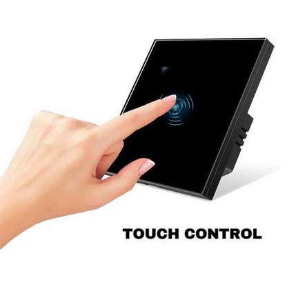 Întrerupător Smart Touch Negru, WiFi, Control Vocal, Tuya / Smart Life, CLS-SM018