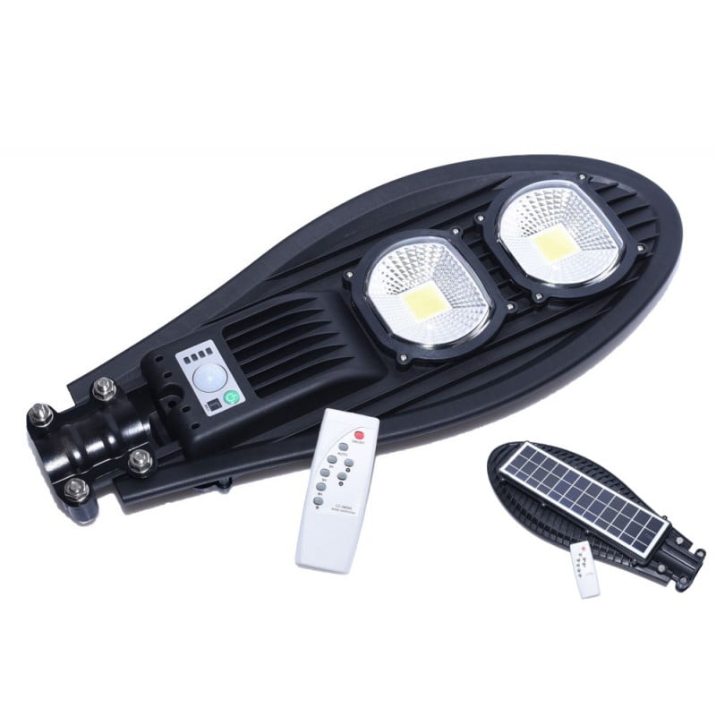 Lampă Solară 100W cu Senzor de Mișcare și Telecomandă, IP65, Q-18D032