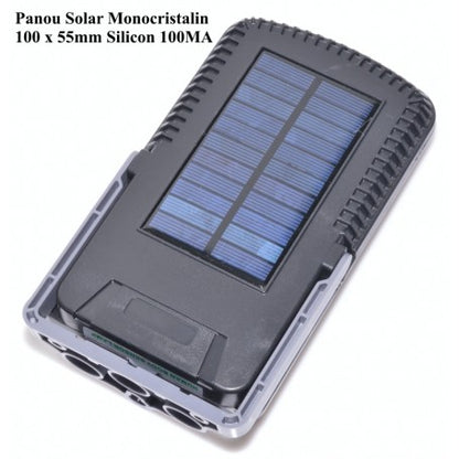 Lampă Solară LED COB JX-116 cu Senzor PIR, Acumulator 1200mAh, Q-18D020