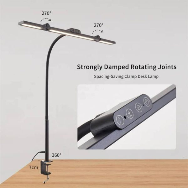 Lampă LED Premium pentru Birou, 24W, Lumină Reglabilă, Touch + Telecomandă, CLS-IL055