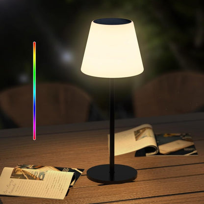 Lampă de Masă Solară RGBW cu Telecomandă, IP65, 27/41 cm, CLS-IL013