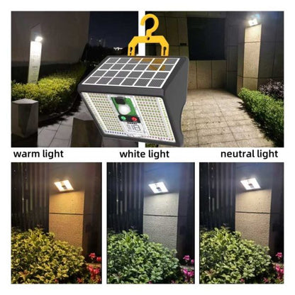 Lampă Solară LED Premium cu Senzor, Telecomandă, Magnet și Cârlig, CLS-IL056