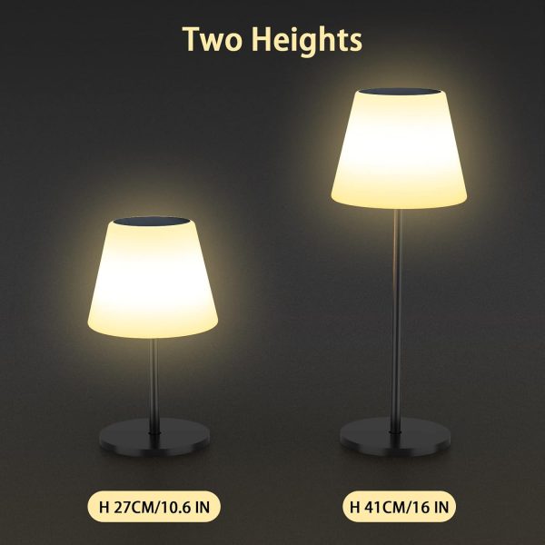 Lampă de Masă Solară RGBW cu Telecomandă, IP65, 27/41 cm, CLS-IL013