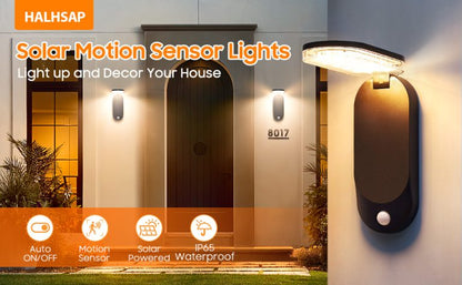Lampă Solară LED Pliabilă cu Senzor de Mișcare, 600LM, IP65, pentru Perete, Alei și Curte, CLS-IL004