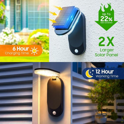 Lampă Solară LED Pliabilă cu Senzor de Mișcare, 600LM, IP65, pentru Perete, Alei și Curte, CLS-IL004