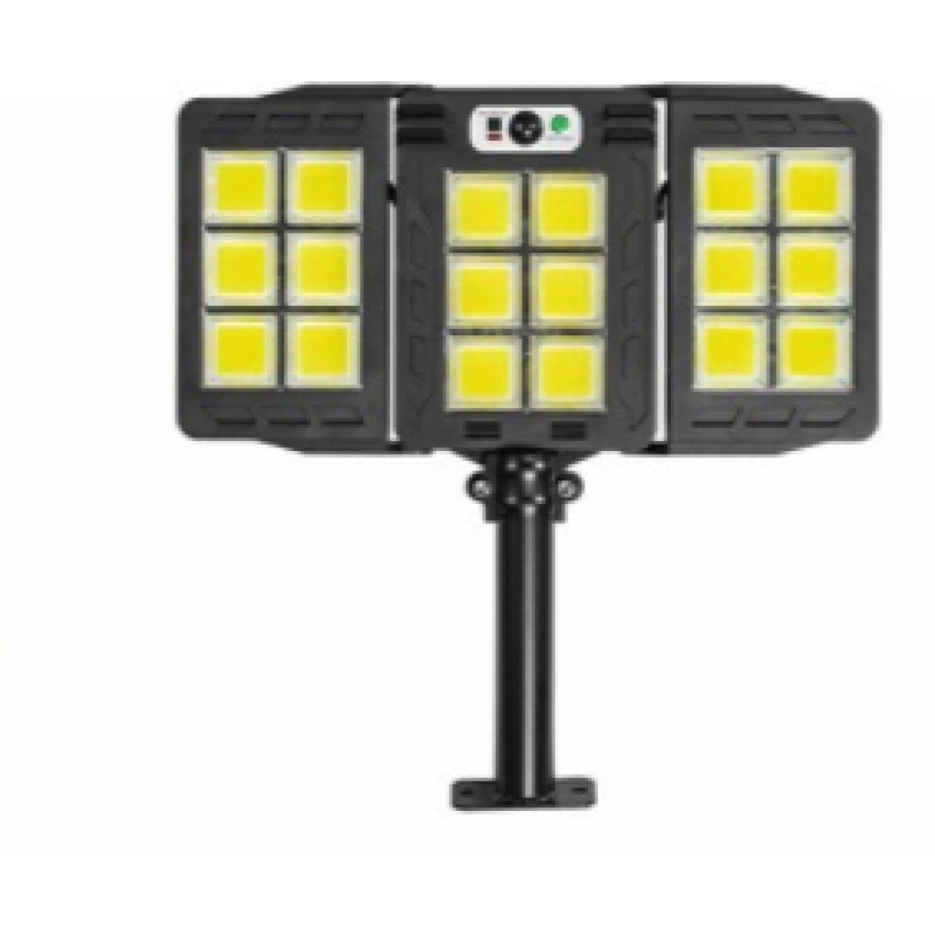 Lampa Solara Tripla 200W COB – Autonoma IP65 — Ambient Modern Pentru Acasă