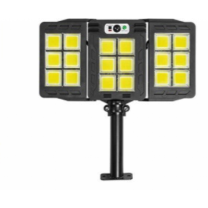 Lampa Solara Tripla 200W COB – Autonoma IP65 — Ambient Modern Pentru Acasă