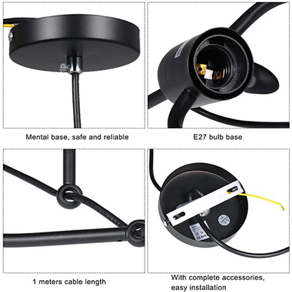 Lampa metalica retro industriala tip humanoid — Ambient Modern Pentru Acasă
