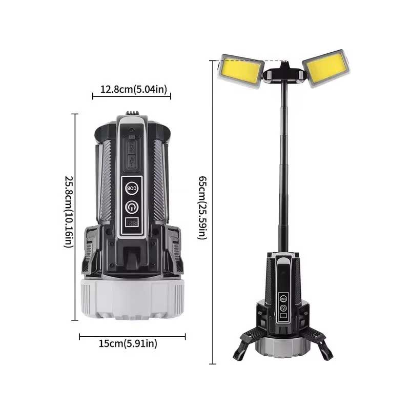 Lanternă LED Multifuncțională Premium 3 în 1, 2500LM, USB-C, Powerbank, CLS-IL053