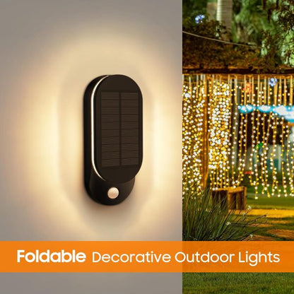 Lampă Solară LED Pliabilă cu Senzor de Mișcare, 600LM, IP65, pentru Perete, Alei și Curte, CLS-IL004