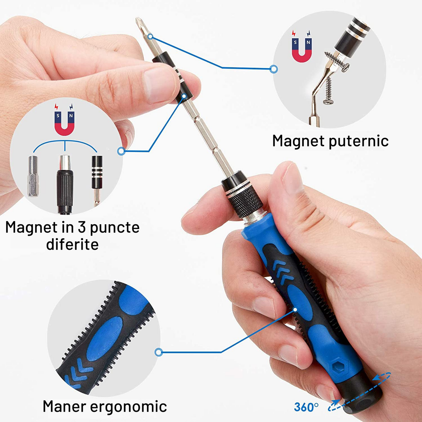 Set trusa surubelnita precizie cu 138 piese
