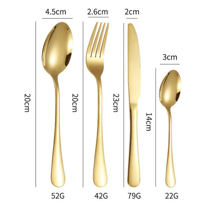 Set Tacâmuri 24 Piese din Oțel Inoxidabil cu Suport Elegant Argintiu, A-131-8
