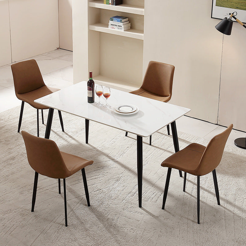 RESIGILAT - Masă de dining moderna din piatra sinterizata — Confort Practic Pentru Casa Ta