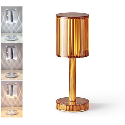 Lampa de masa wireless din cristal acrilic cu touch si — Ambient Modern Pentru Acasă